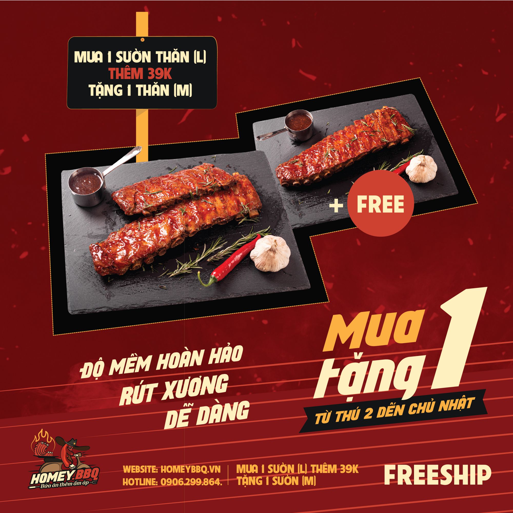 Khuy n M i HOMEY BBQ
